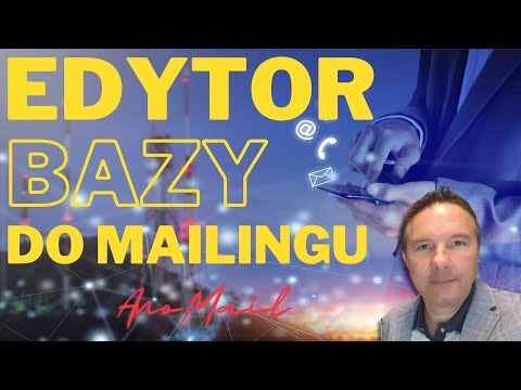 Edytor bazy kontaktów e-mail do mailingu - AnoMail Software