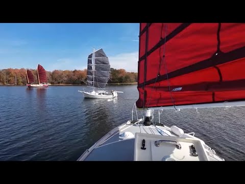 S2E131 Junk Rig Sails // Flat vs Cambered vs Split Rig