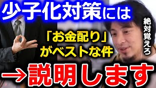 【ひろゆき 少子化対策系第2弾】僕は少子化問題の解決策としてお金配りを推奨します。大学進学率を減らすという意見は●●という理由で良くないと思います【切り抜き 論破 ひろゆき切り抜き 子供】