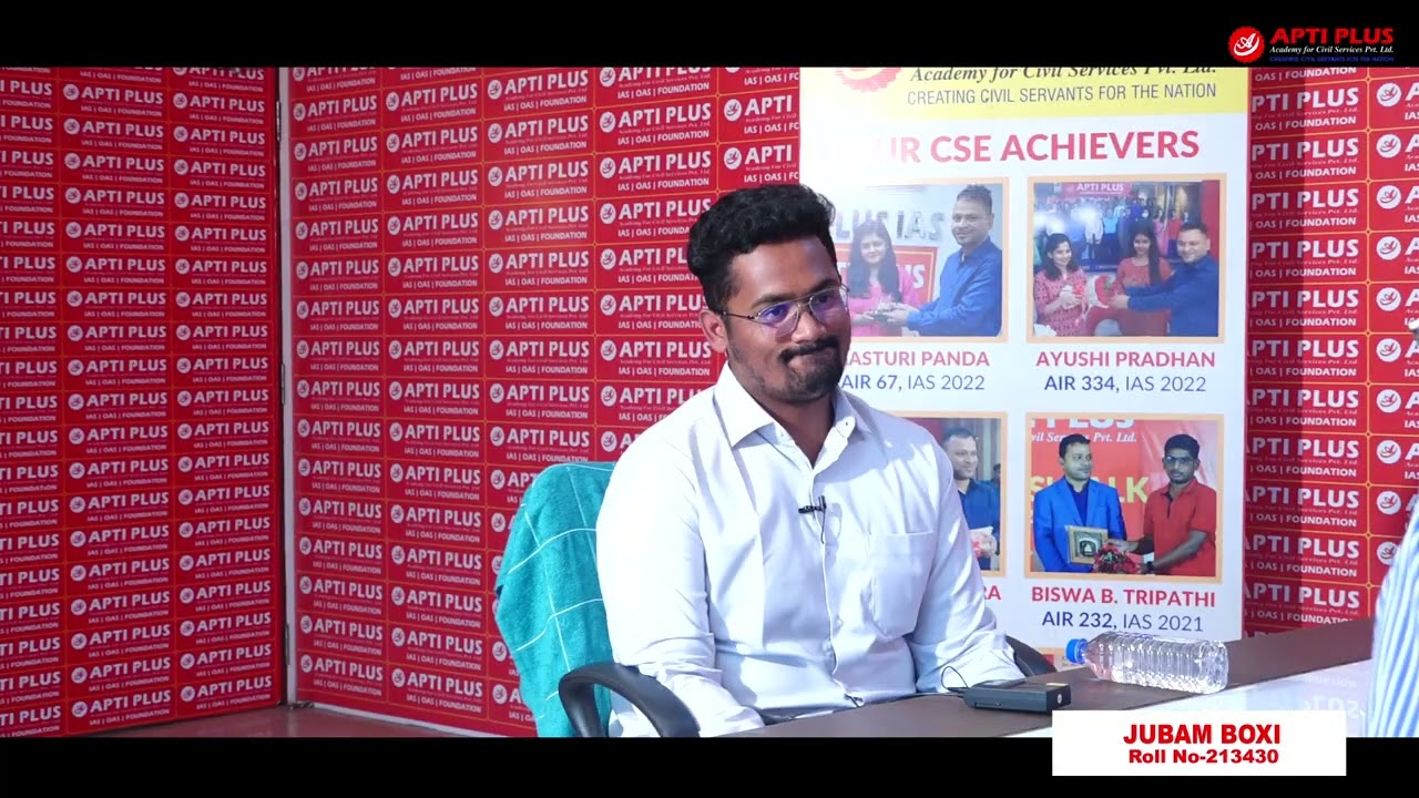 JUBAM BOXI || RANK 80 || OAS 2024 || Mock Interview || APTI PLUS
