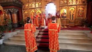 Divine Liturgy served by great-monk archmandrite