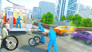 Roof Jumping AMBULANCE SIMULATOR #5 - Ambulance Driving Game - Android Gameplay