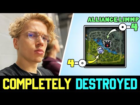 Topson completely destroyed the MID Laner of ALLIANCE in pubs (Alliance.Limmp) DOTA 2