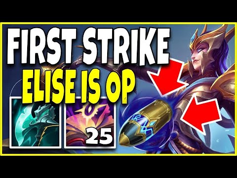 New First Strike Elise Jungle! Full Build at 22 Min. The Ending Is Crazy. High Elo League of Legends