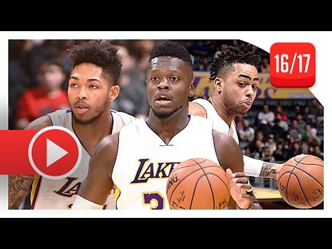 Julius Randle, D'Angelo Russell & Brandon Ingram Highlights vs Magic (2017.01.08) - TOO GOOD!