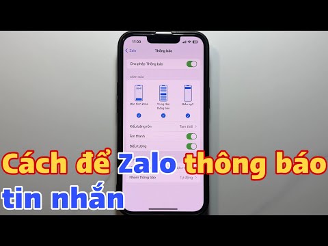 How to Zalo Message Notification