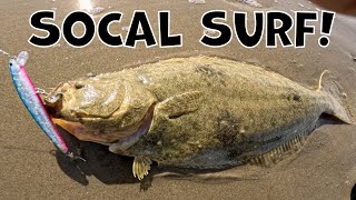LEGAL HALIBUT was only the beginning... [SoCal Surf Fishing]