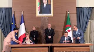 مراسم التوقيع على 11 اتفاقية تعاون بين الحكومتين الجزائرية والفرنسية تمس عددا من القطاعات