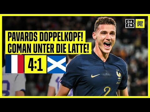 Pavard-Doppelpack, Camavinga-Fail und Coman-Knaller: Frankreich - Schottland 4:1 | Friendlies | DAZN