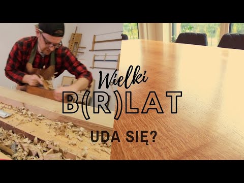 Wielki stół dębowy dla małego chłopca i jego rodzinki. Było warto...🎥