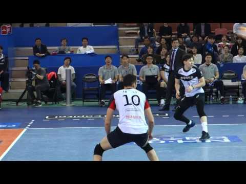 현대캐피탈 스카이워커스 skywalkers  한국전력전 PO 1차전 대니 Danijel Galic 서브