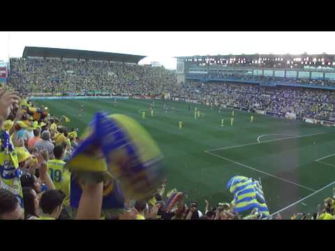 celebracion del gol de Jonathan Pereira // Villarreal 1-0 Almeria // ascenso a primera!