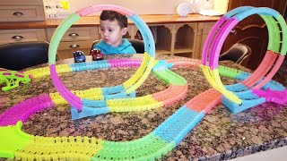 Amazing tracks glow in the dark