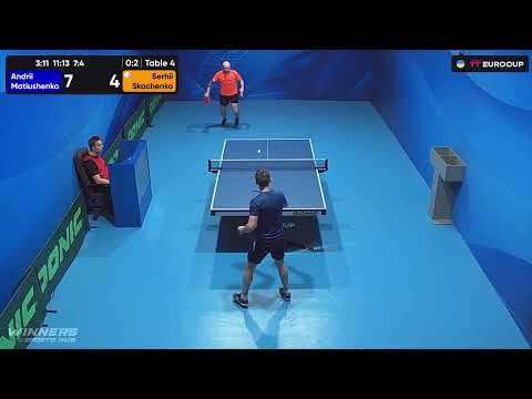 13:40 Andrii Matiushenko - Serhii Skachenko 08.07.2023 TT Euro.Cup Ukraine Master. TABLE 4