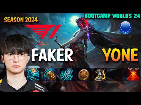T1 Faker YONE vs SYNDRA Mid - Patch 14.21 EUW Ranked WORLDS 2024 Bootcamp | lolrec