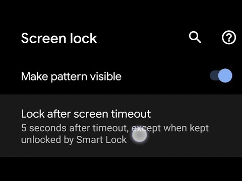 How to change screen sleep and screen lock timeout on Android 11