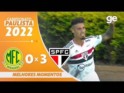 Gols e lances de Mirassol x São Paulo