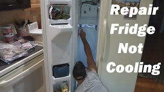 Refrigerator Not Cooling - $6 Defrost System Fix (Easy Start to Finish Instructions)