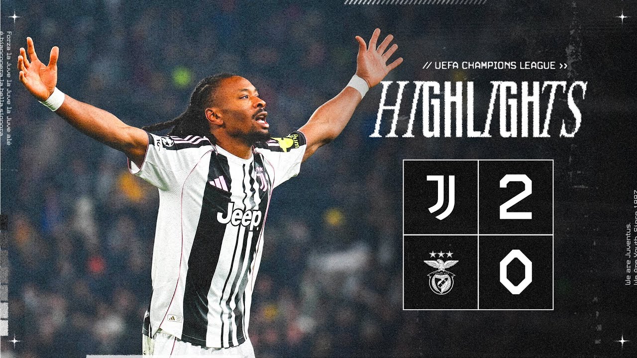 Juventus FC 2 - 0 Sport Lisboa e Benfica highlights