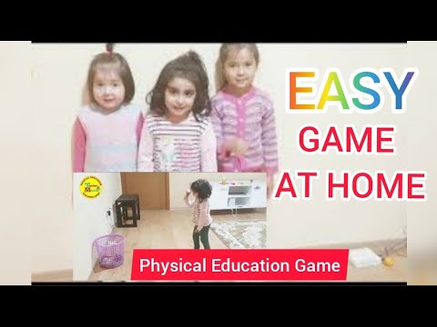 Easy throwing game - Games at home - indoor games
