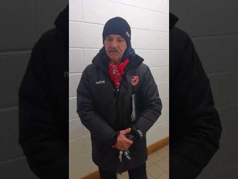 Rudy Funk interview after Hemsworth Miners Welfare away