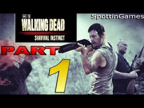 The Walking Dead: Survival Instinct Walkthrough HD - Intro - Part 1 [No Commentary]