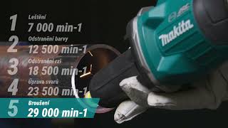 Makita XGT ,aku horkovzdušná pistole s regulací, Li-ion XGT 40V, bez aku Z, HG001GZ