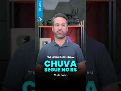 Chuva segue no RS, temporais ainda preocupam