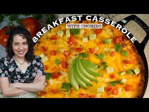 Breakfast CASSEROLE with chorizo and potatoes | Mexican Casserole recipe | Villa Cocina