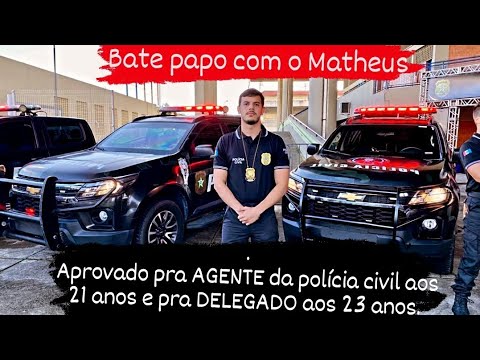 Bate papo com aprovado no concurso de Delegado de Alagoas na 16° posição aos 23 anos - Matheus