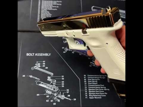 Glock 24k Gold White Cerakote