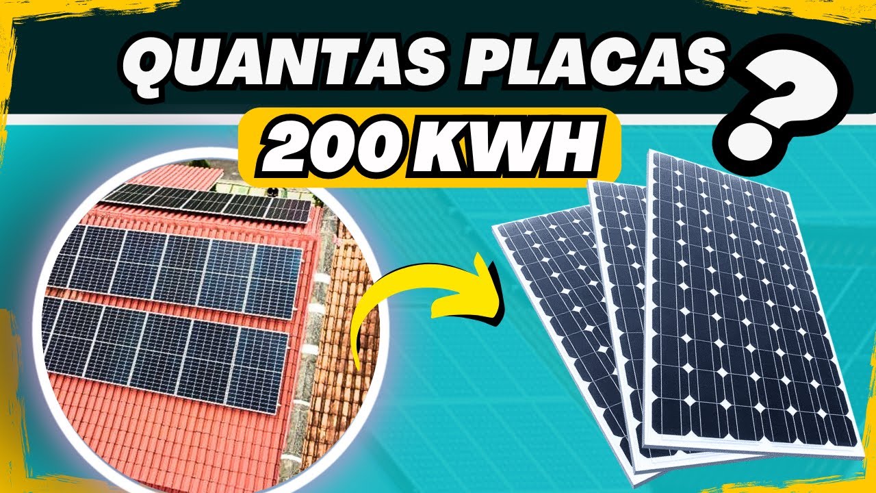 Quantas PLACA SOLAR para Gerar 200 KWH ? [Cálculo Pratico Passo a Passo]