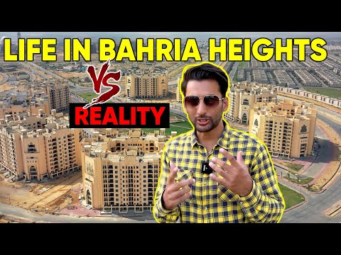 Life In Bahria Heights | Facilities, Security, Prices , Rental ,Latest Drone Shoot | Bahria Town khi