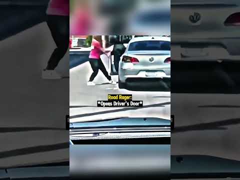 Road Raging Woman Hits Man's Car