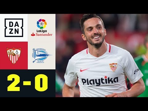 Pablo Sarabia und Roque Mesa treffen: FC Sevilla - Alaves 2:0 | La Liga | DAZN Highlights