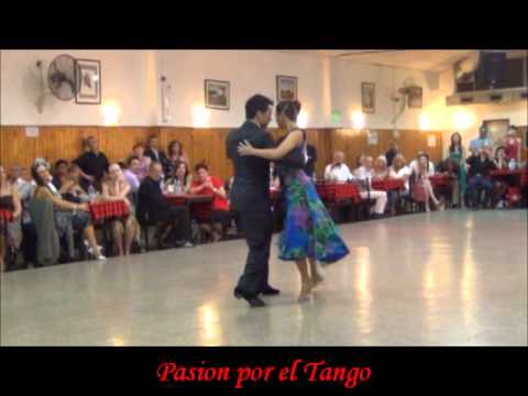 ROXANA SUAREZ & SEBASTIAN ACHAVAL bailando PREGONERA en la MILONGA LA BALDOSA