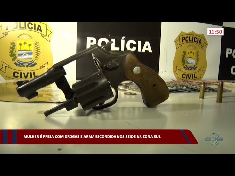 Mulher é presa com drogas e arma escondida nos seios na zona sul 13 04 2023