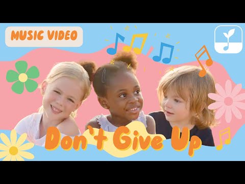 Don't Give Up Music Video 🎤 | 🙌 Perseverance Song for Kids | 🎵 Tiny Souls Children’s Music