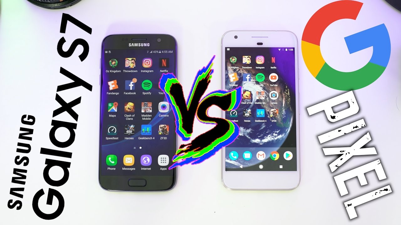 Google Pixel vs Galaxy S7 Speed Test
