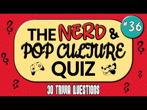 The Nerd & Pop Culture Quiz #36 | 30 Trivia Questions | Transformers, Nosferatu, Disney & Co