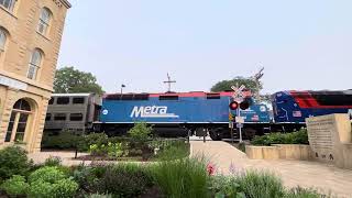 Dinner & Ding 🛎️ Dings 🛎️ with Metra at Public Landing restaurant Lockport Illinois June 27th 2023