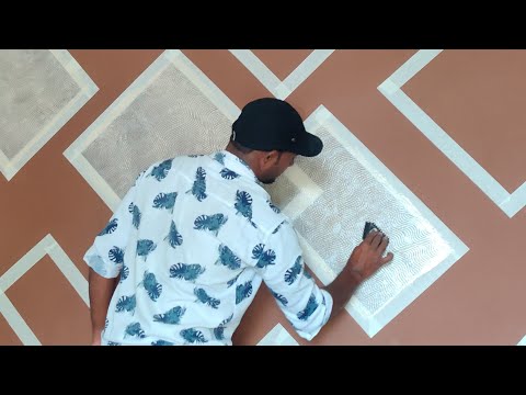 Wall painting idea tip's masking tape || 3d royale play by m...