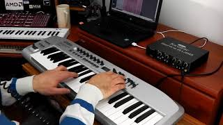 Video thumbnail for Just three Edirol PCR50 Focusrite Saffire 6 USB Behringer Neutron Midiplus X4mini Superteclados.com by Superteclados