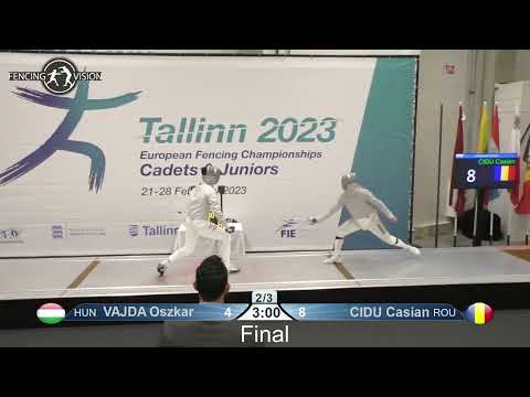 European Championships 2023 CMS - GOLD - Oszkar Vajda HUN v Casian Cidu ROU