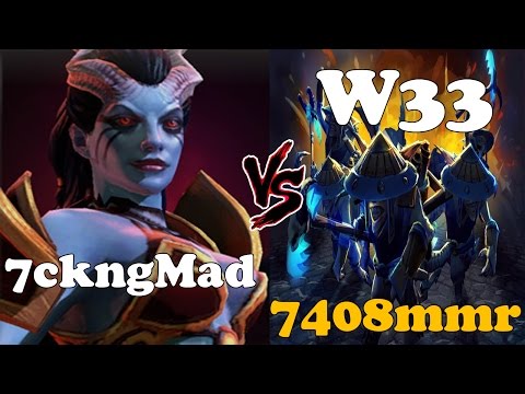Dota 2 - w33 top 1 mmr europe vs 7ckngMad - Ranked Match !