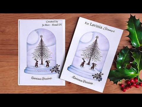 Christmas Joy in a Dome by Jo Rice - A Lavinia Stamps Tutorial