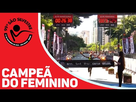 AGNES KEINO É CAMPEÃ DA SÃO SILVESTRE! CHEGADA DA ELITE FEMININA ! - 99ª São Silvestre (31/12/24)