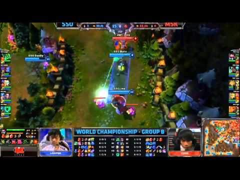 LOL WCS 2013 Day6 Samsung Ozone vs Mineski Highlight