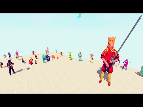 KING OF THE HILL | ALL MELEE UNITS vs BATTLE KING - Totally Accurate Battle Simulator | TABS