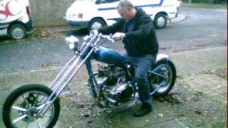preview picture of video 'Triumph Bonneville T120 with T140 750cc Top end Chopper with Springer Forks'